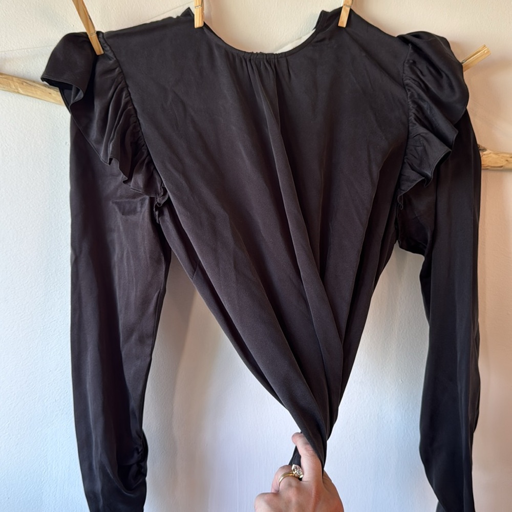Silk Zimmerman’s blouse with zipper closure NWOT